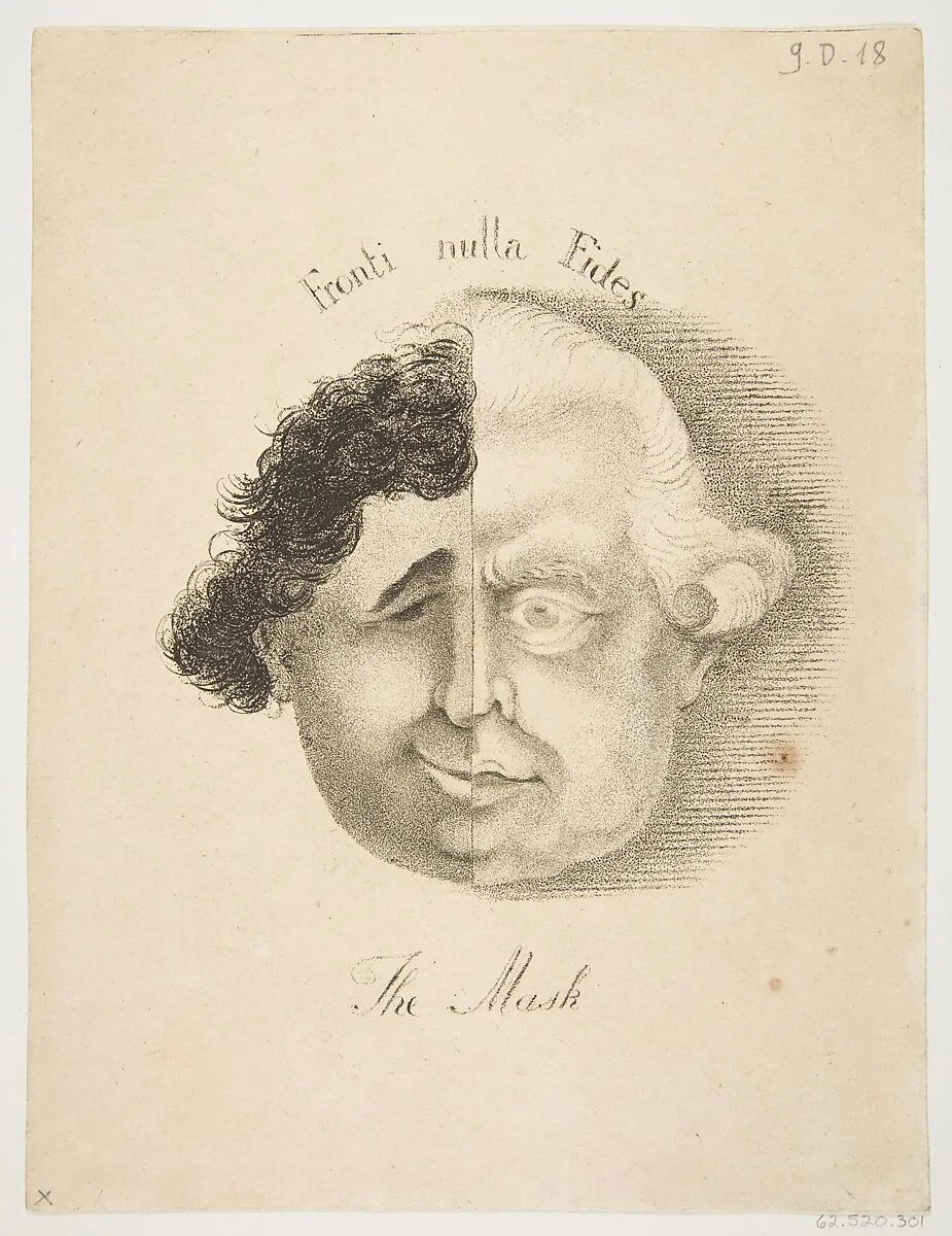 The Mask — Charles James Fox|Frederick North, 2nd Earl of Guilford|James Sayers|James Bretherton