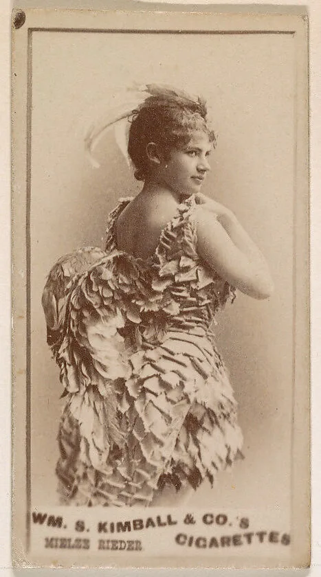 Mieles Rieder, from the Actresses series (N203) issued by Wm. S. Kimball & Co. — William S. Kimball & Company