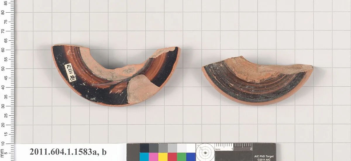 Terracotta fragments of kylikes (drinking cups) — Unknown