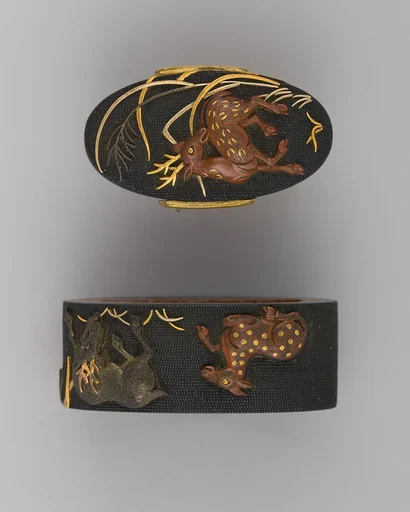 Sword-Hilt Collar and Pommel (Fuchigashira)