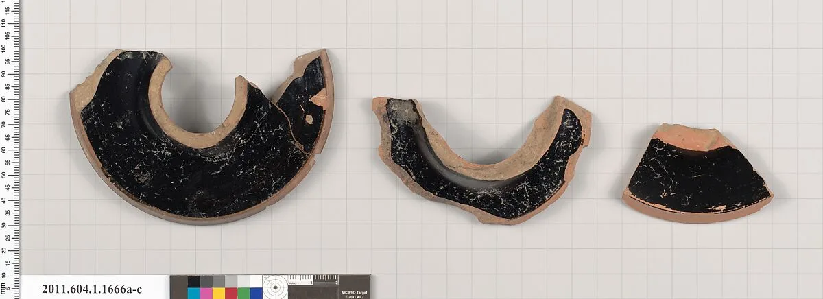 Terracotta fragment of a kylix (drinking cup) — Unknown