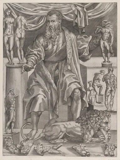 Portrait of Baccio Bandinelli with Lion
