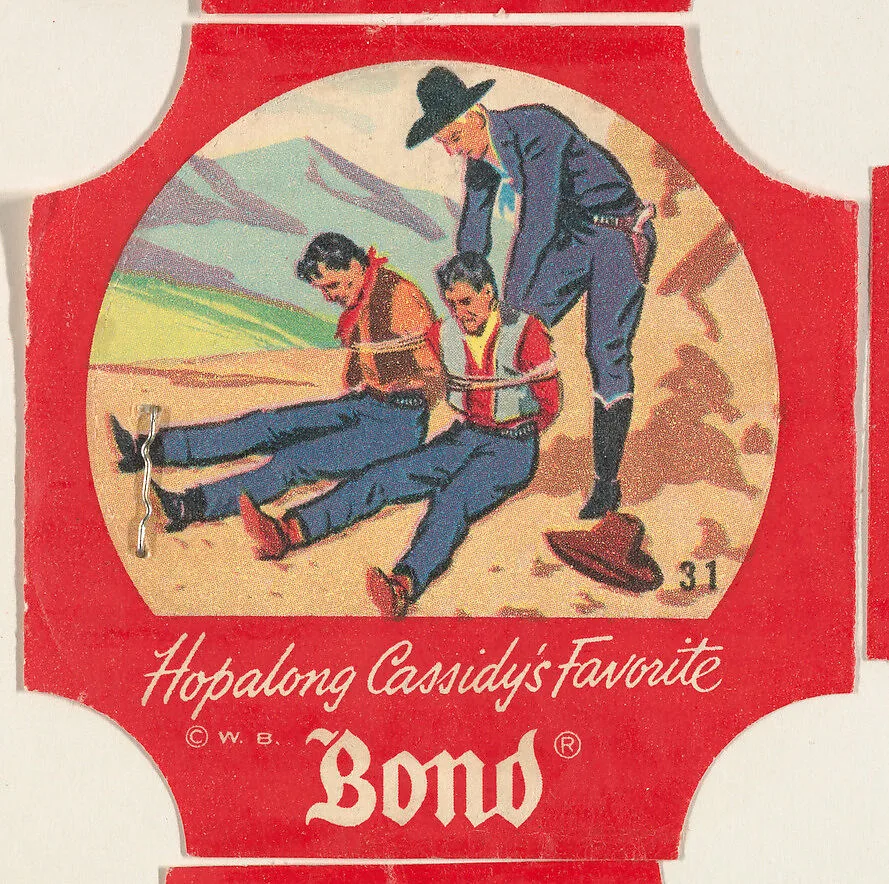 No. 31, from the Hopalong Cassidy bread labels series (D290-8) issued by Bond Bread — Bond Bread|Warner Bros