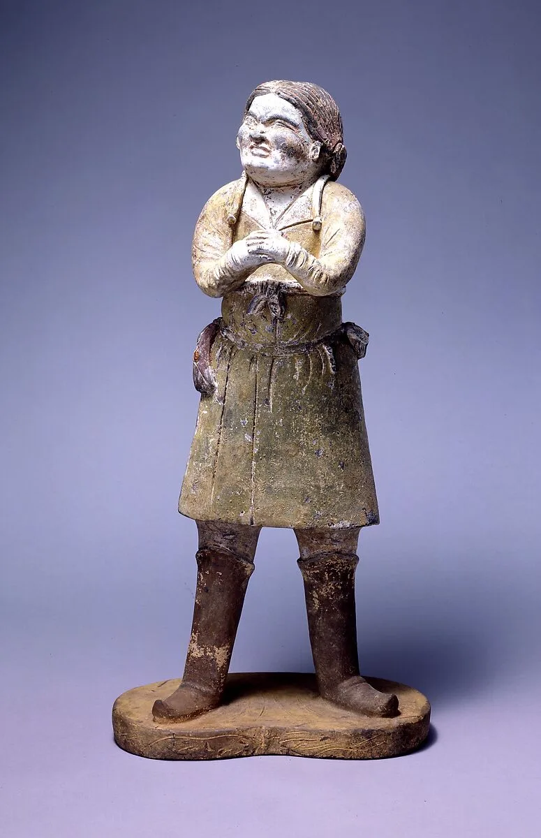 唐 彩繪陶侍俑|Standing attendant — Unknown