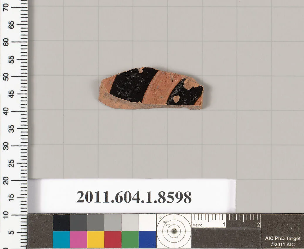 Terracotta fragment of a stemless kylix (drinking cup) — Unknown