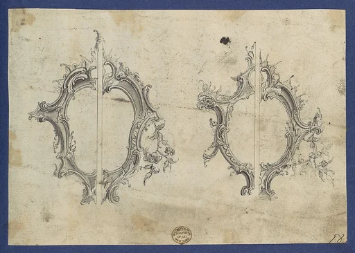 Shields for Pediments, in Chippendale Drawings, Vol. I