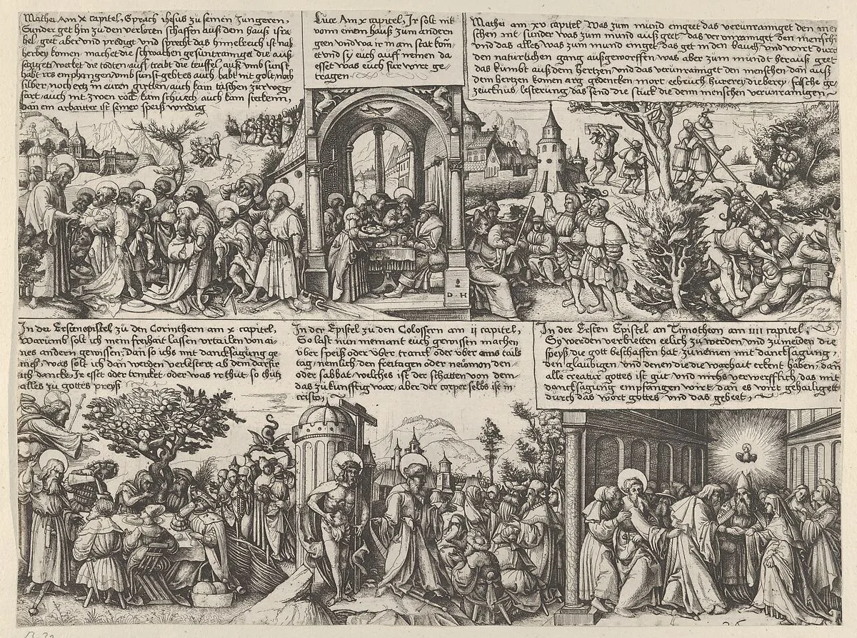 Different Scenes from the Gospels and from Acta Aposotolorum — Daniel Hopfer