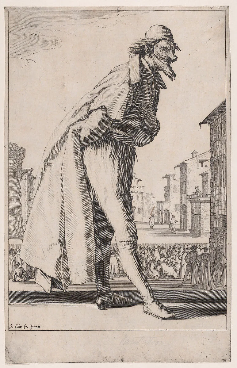 Le Pantalon ou Cassandre, from Les Trois Pantalons pièces appélees Les Trois Acteurs (The Three Pants also called the Three Actors) — Jacques Callot