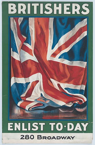 Britishers enlist to-day — The Hegeman Print|Guy Lipscombe