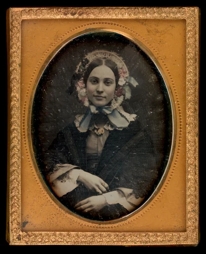 [Woman in Flowered Bonnet]