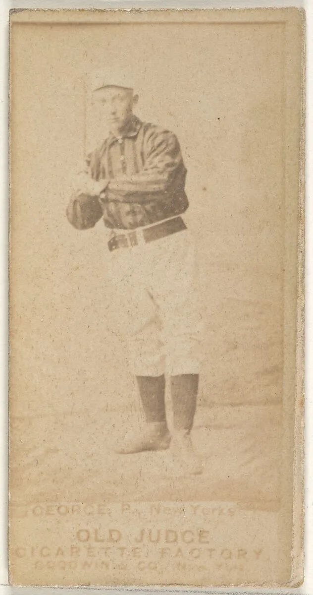 Bill George, Pitcher, New York, from the Old Judge series (N172) for Old Judge Cigarettes — Goodwin & Company