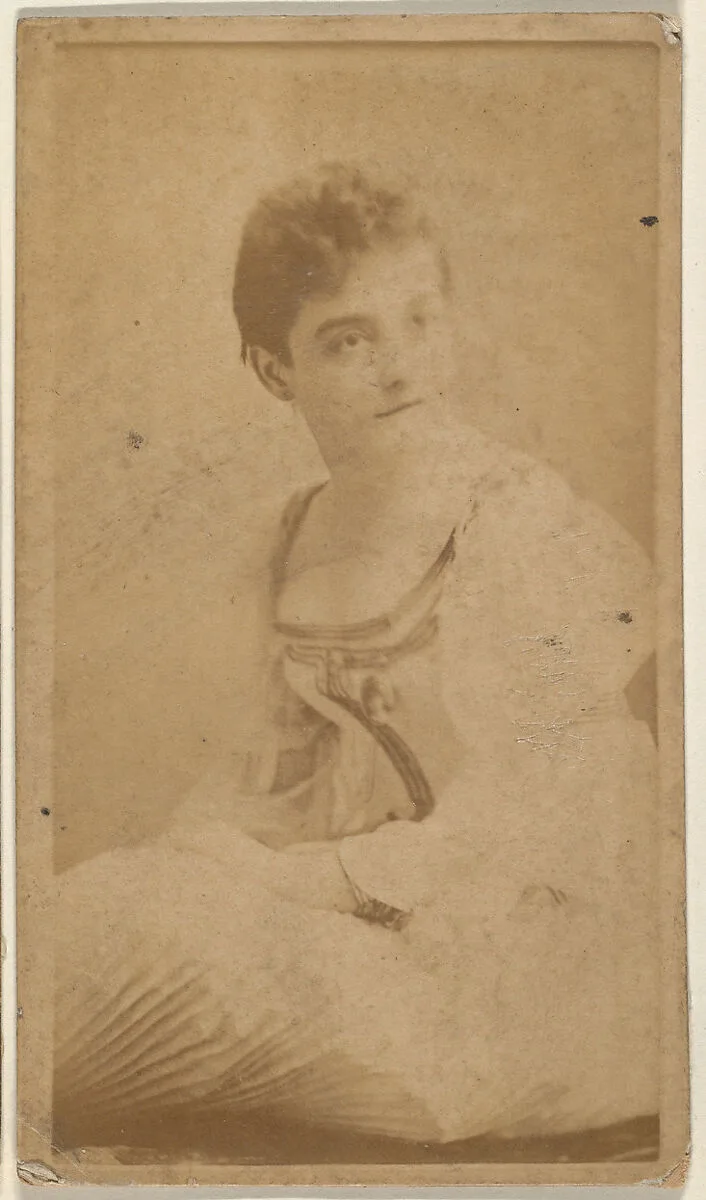 Seated actress, from the Actresses series (N668) — Unknown