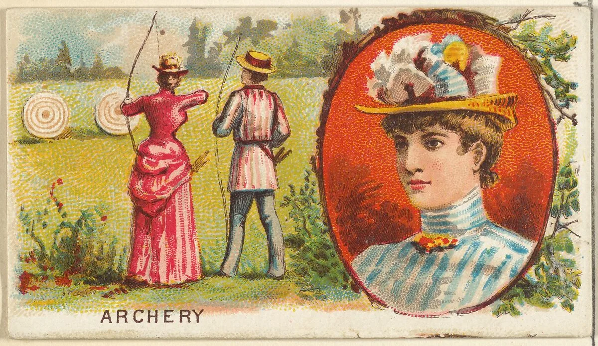 Archery, from the Games and Sports series (N165) for Old Judge Cigarettes — Goodwin & Company