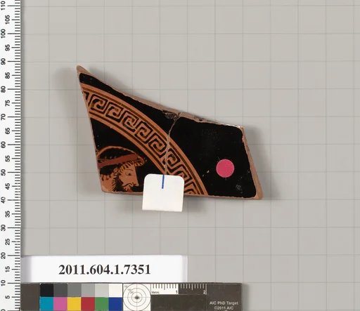 Terracotta fragment of a kylix (drinking cup)