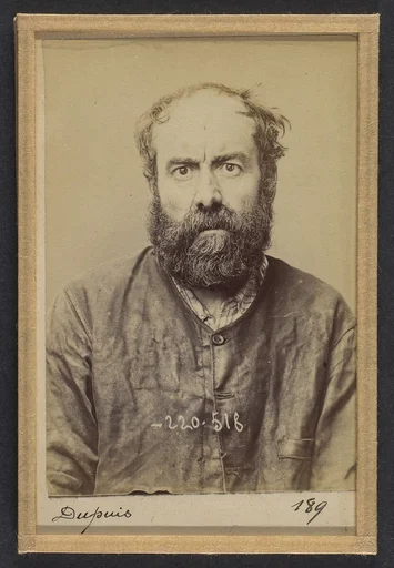 Dupuis. Augustin. 53 ans, né le 24/6/41 à Dourdan (Seine & Oise). Charron, forgeron. Anarchiste. 3/7/94.