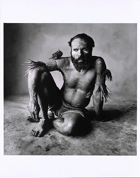 New Guinea Man with Black Beard — Irving Penn