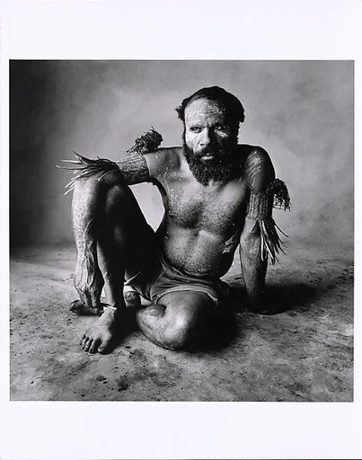 New Guinea Man with Black Beard