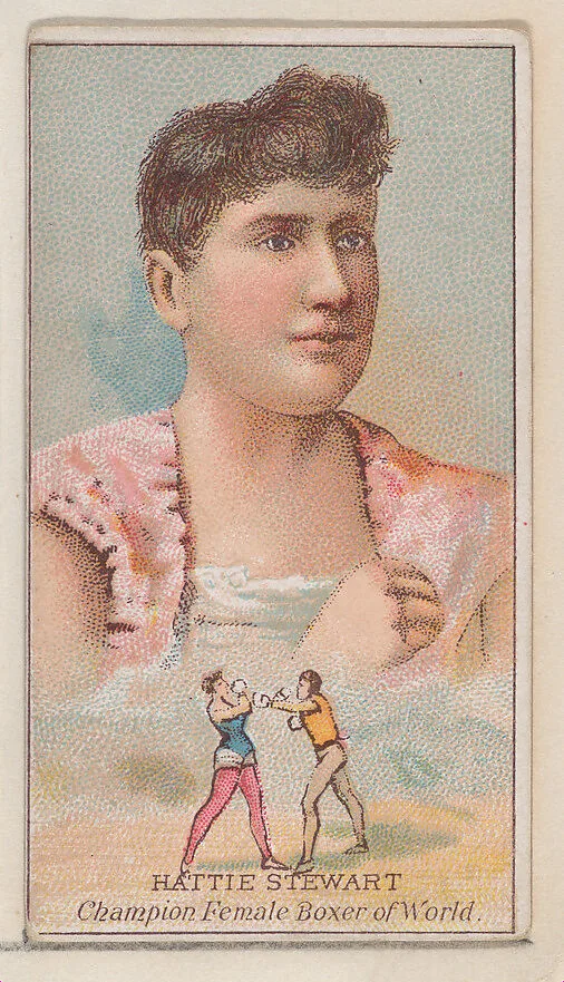 Hattie Stewart, Champion Female Boxer of the World, from the Champions of Games and Sports series (N184, Type 2) issued by W.S. Kimball & Co. — W.S. Kimball & Co.