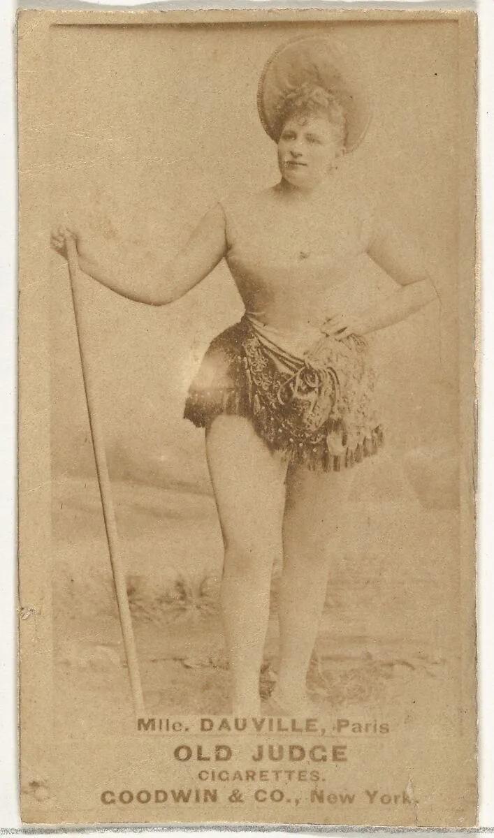 Mlle. Dauville, Paris, from the Actors and Actresses series (N171) for Old Judge Cigarettes — Goodwin & Company