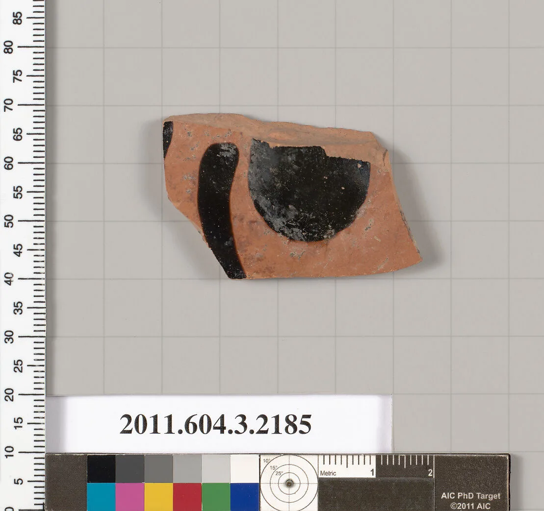 Terracotta fragment of a kylix (drinking cup) — Unknown