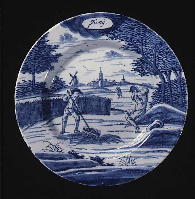 Plate (part of a set) — De Porceleyne Bijl
