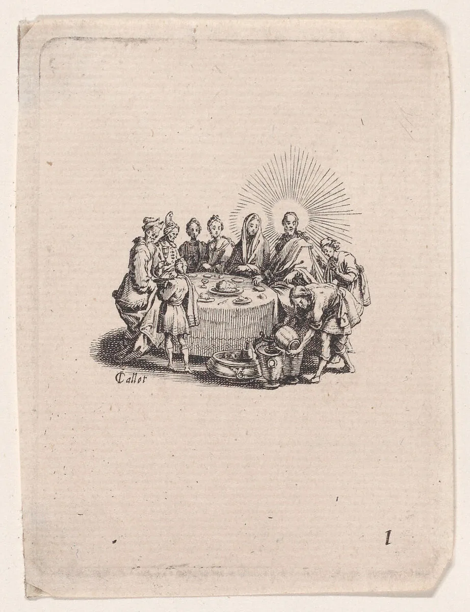 Les Noces de Cana (The Wedding at Cana), from Les Quatre Banquets (The Four Feasts) — Jacques Callot