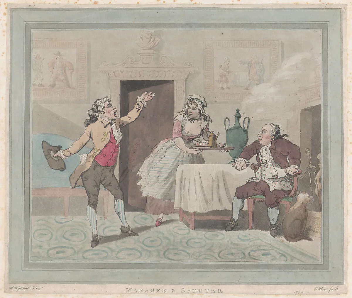 Manager & Spouter — Thomas Rowlandson|Henry Wigstead|S. W. Fores|David Garrick|Samuel Alken