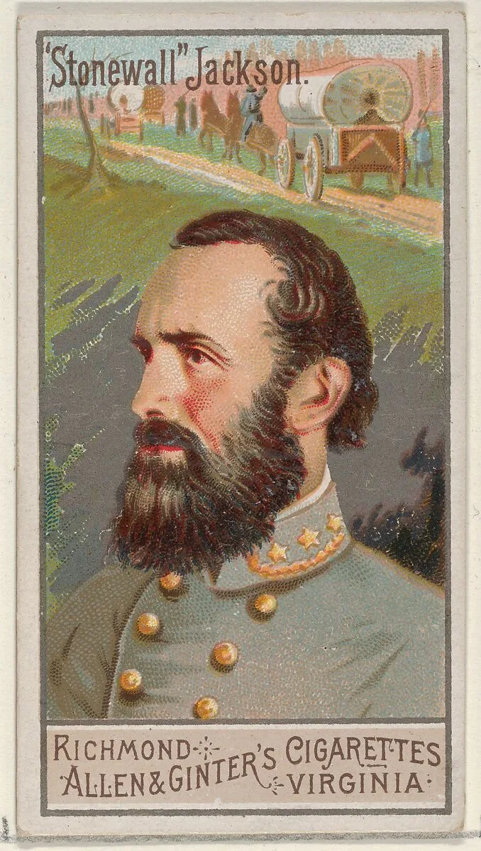 "Stonewall" Jackson, from the Great Generals series (N15) for Allen & Ginter Cigarettes Brands — Allen & Ginter|George S. Harris & Sons