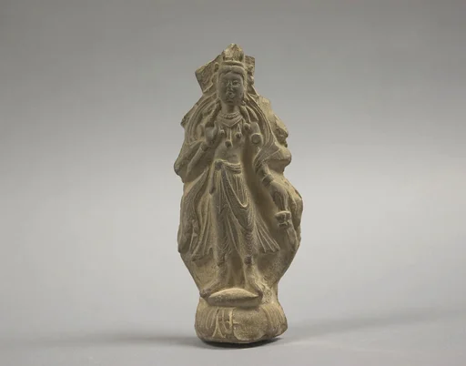 南北朝  菩薩造像磚|Votive tablet with bodhisattva