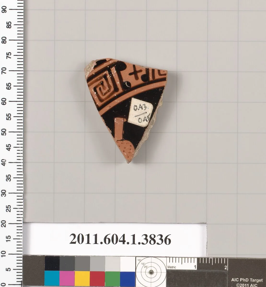 Terracotta fragment of a kylix (drinking cup) — Unknown