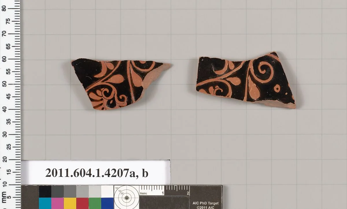 Terracotta fragments of kylikes (drinking cups) — Unknown