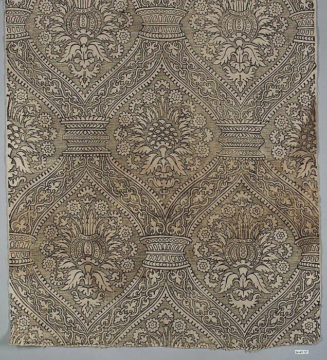 Length of block printed linen — Unknown