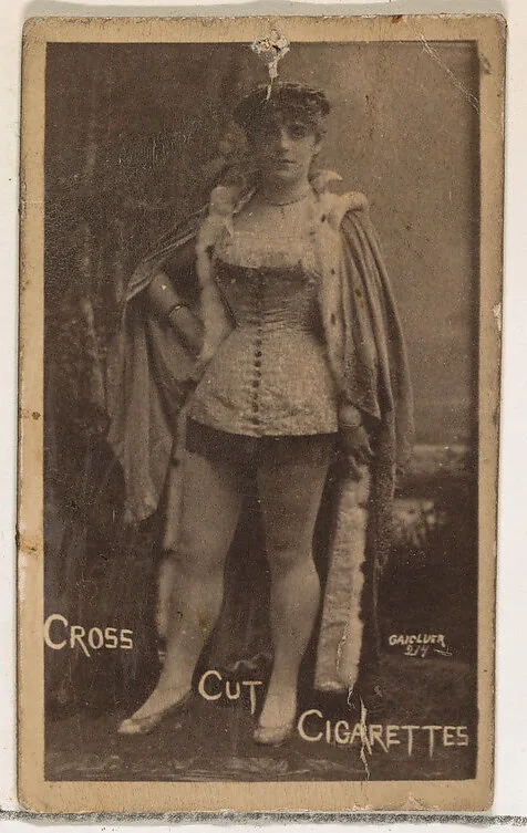 Card Number 214, from the Actors and Actresses series (N145-1) issued by Duke Sons & Co. to promote Cross Cut Cigarettes — W. Duke, Sons & Co.
