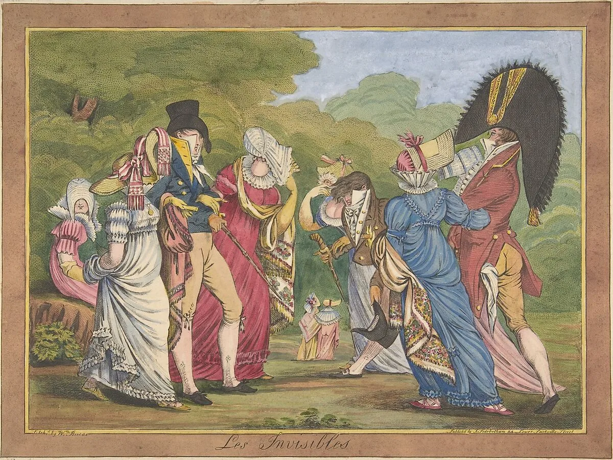 Les Invisibles (The Invisible Ones) — William Brocas|J. Sidebotham|James Gillray