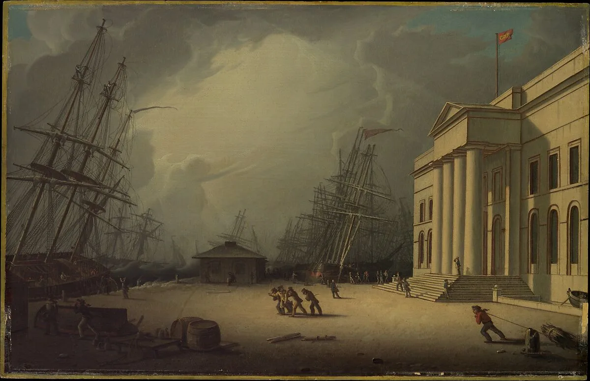 The Custom House at Greenock, Scotland — Robert Salmon