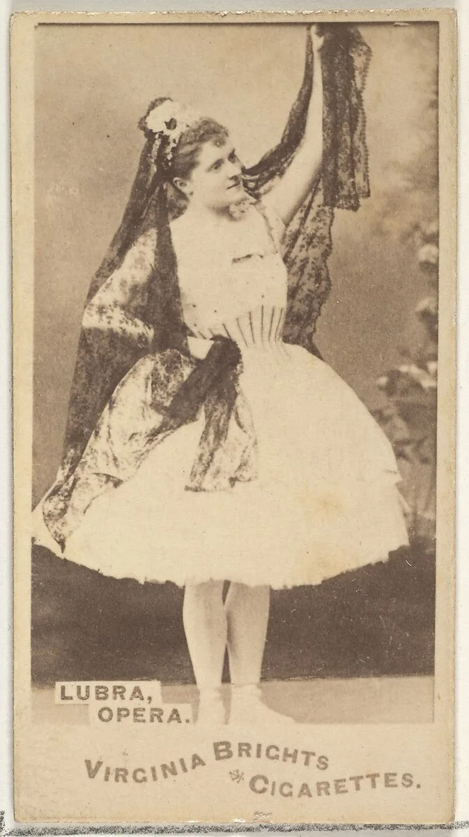 Lubra, Opera, from the Actors and Actresses series (N45, Type 1) for Virginia Brights Cigarettes — Allen & Ginter
