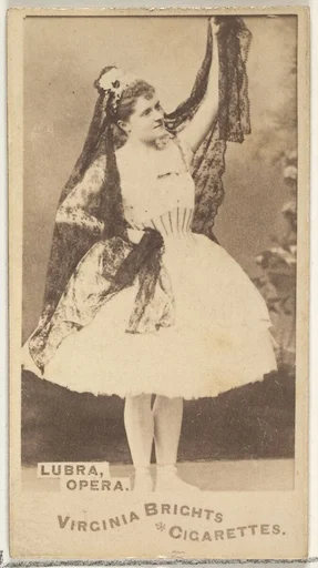 Lubra, Opera, from the Actors and Actresses series (N45, Type 1) for Virginia Brights Cigarettes