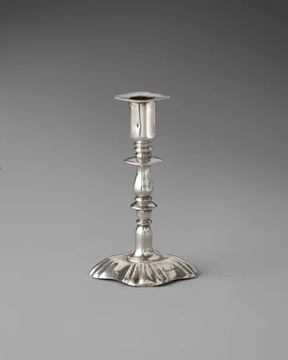 Miniature candlestick (one of a pair)