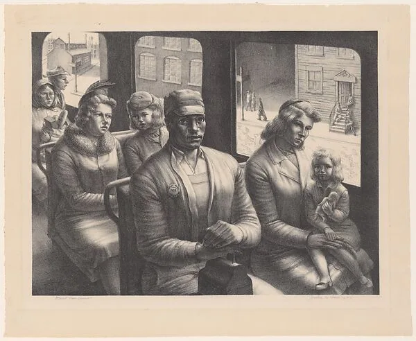 Streetcar Scene — John Woodrow Wilson
