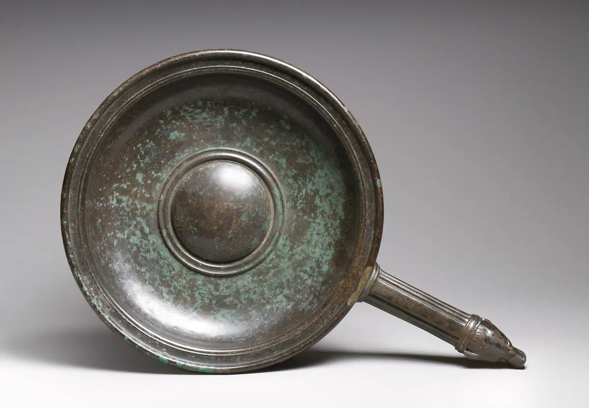 Bronze patera (shallow bowl with handle) — Unknown