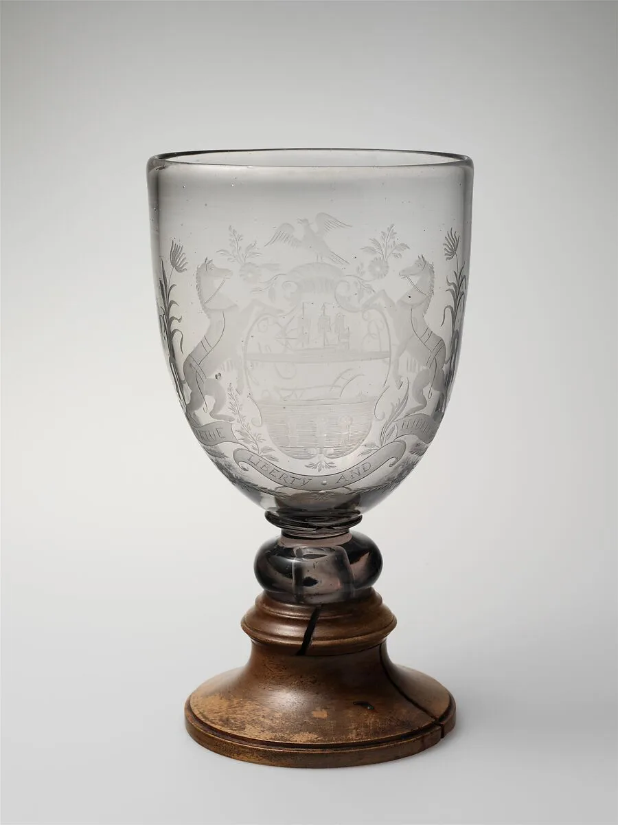 Goblet — New Bremen Glass Manufactory|John Frederick Amelung