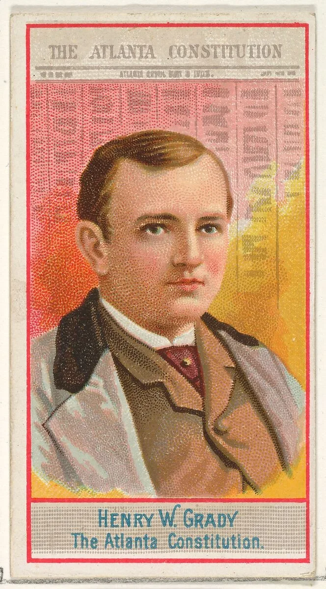 Henry W. Grady, The Atlanta Constitution, from the American Editors series (N1) for Allen & Ginter Cigarettes Brands — Allen & Ginter