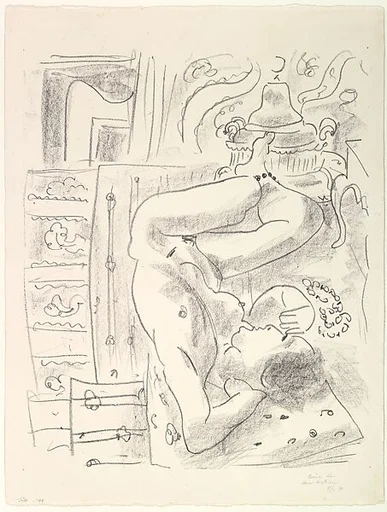 Upside-Down Nude with a Stove