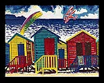 Beach Scene with Parasailor — Malcolm Morley