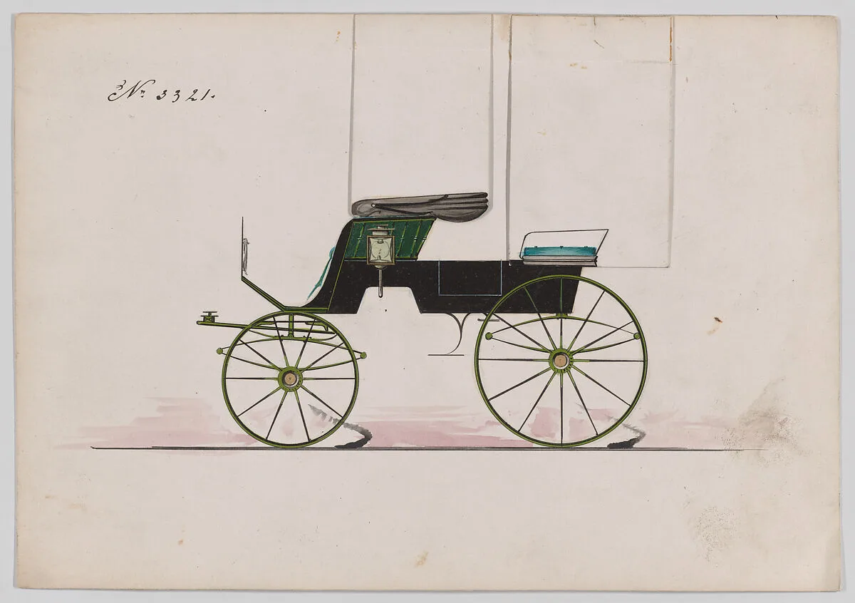 Design for 2 seat Phaeton, no. 3321 — Brewster & Co.