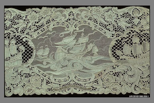 Runner (from a set of table linens)