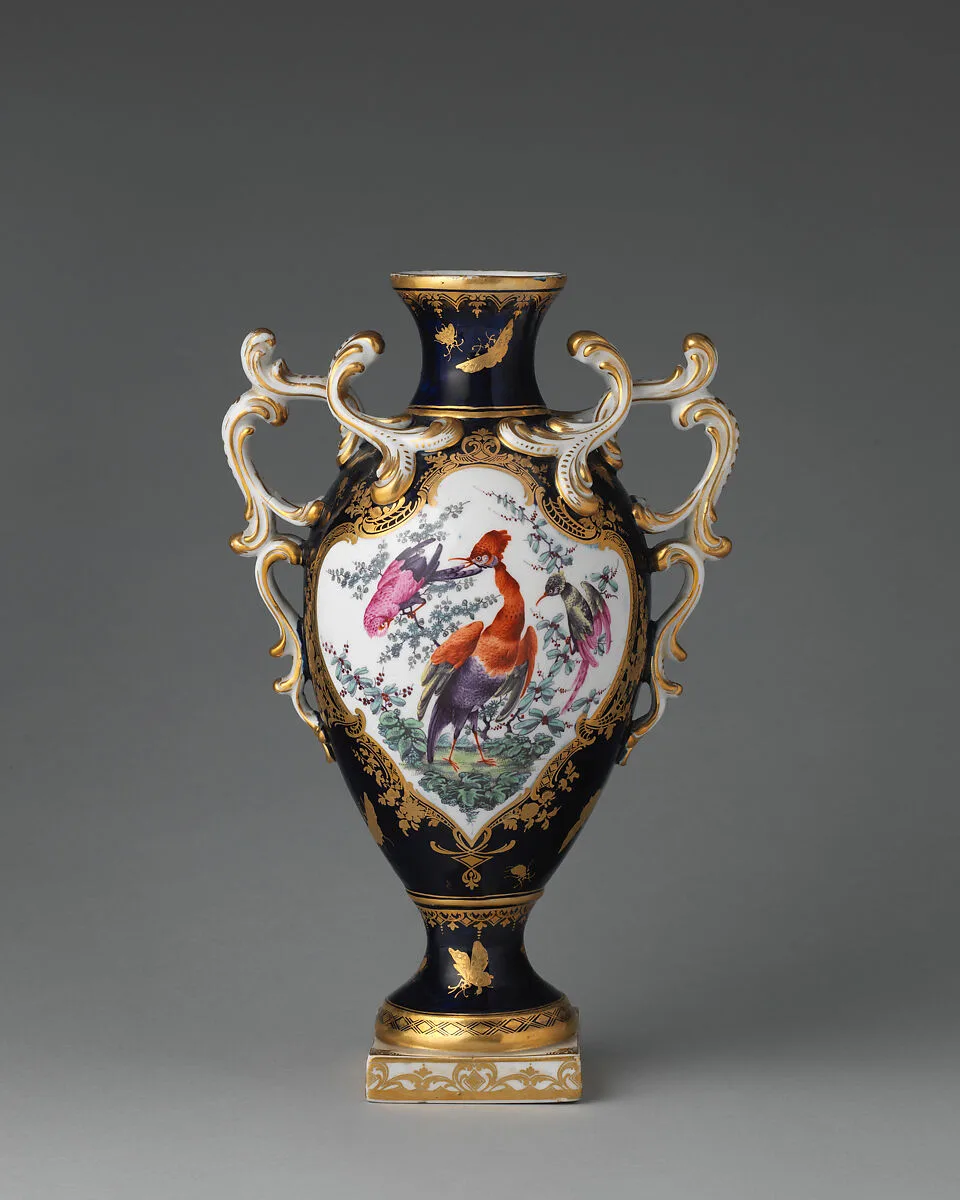 Vase (one of a pair) — Chelsea Porcelain Manufactory