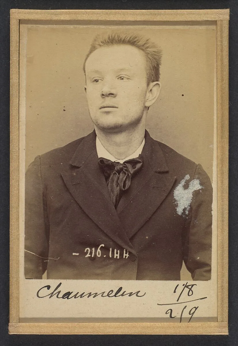 Chaumelin. Odilon. 22 ans, né à Paris VIe. Publiciste. Anarchiste. 24/3/94. — Alphonse Bertillon