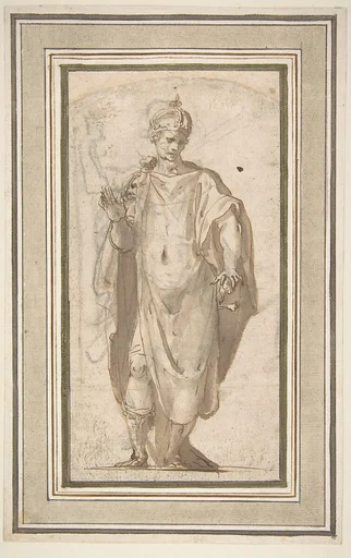 Standing Figure of a Warrior King