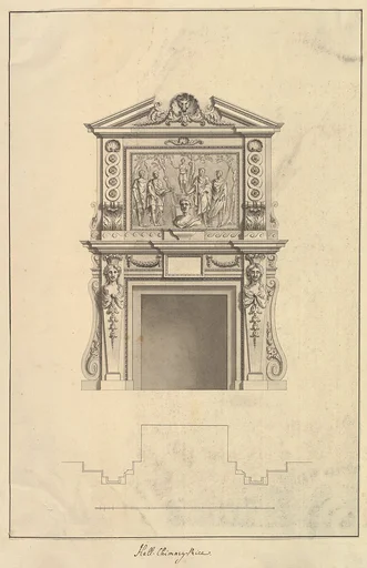 Hall Chimney-Piece, Houghton Hall, Norfolk